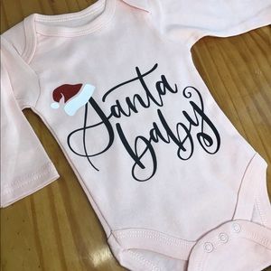 Santa Baby bodysuit sz.0-3 months